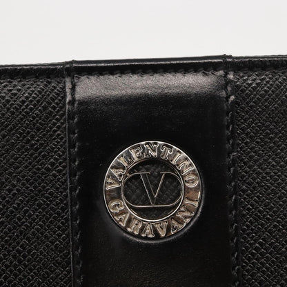 Valentino Garavani Pochette Leather, BLACK, LEATHER, Clutche & pouche