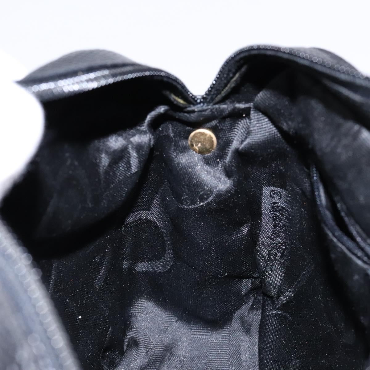 Salvatore Ferragamo Vala Shoulder Bag Leather, NAVY, LEATHER, Shoulder bag