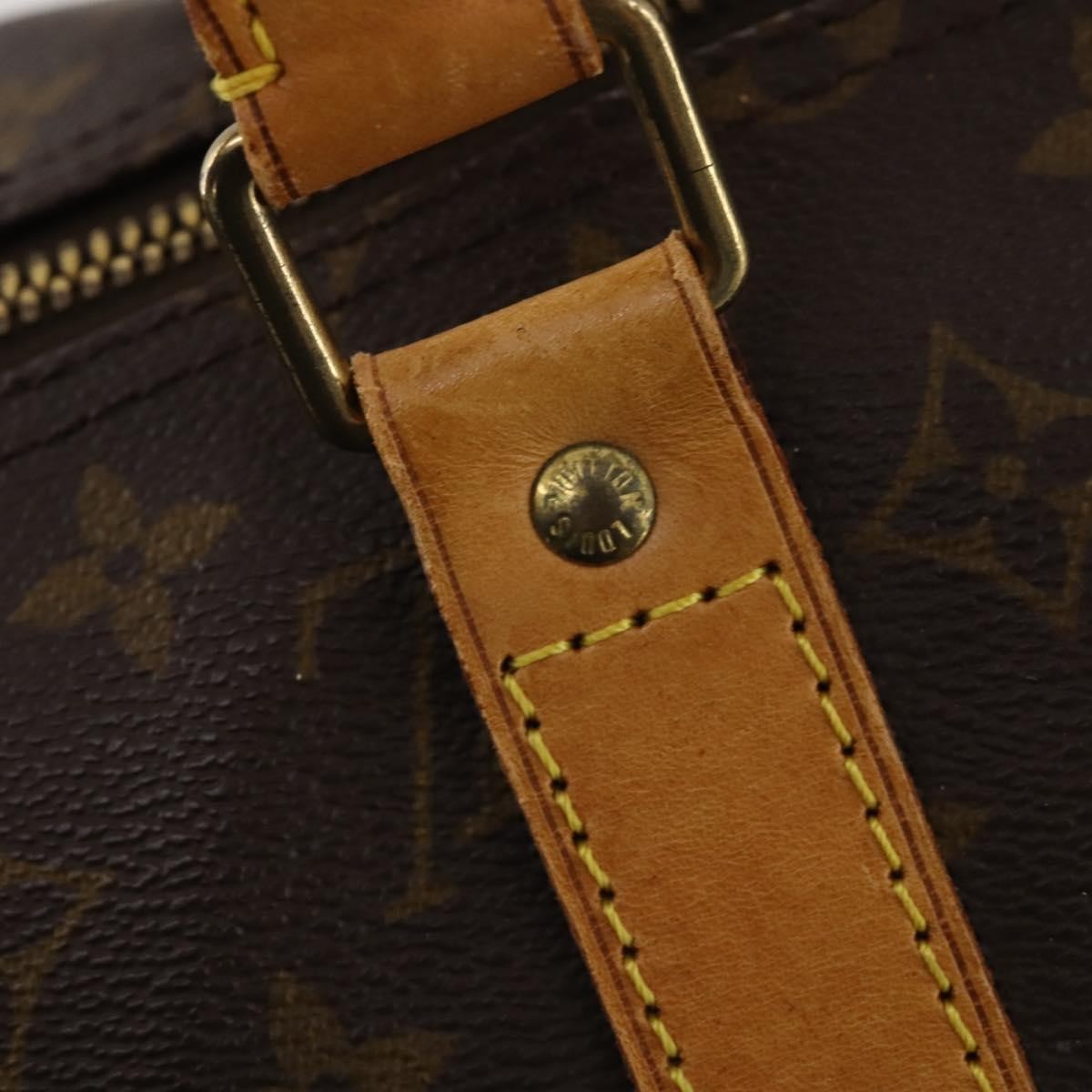 Louis Vuitton Keepall Bag Monogram Canvas, BROWN, CANVAS, Travel bag