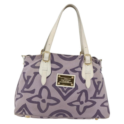 Louis Vuitton Tahitienne Cabas Canvas, PURPLE, CANVAS, Tote bag