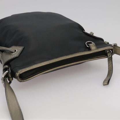 Burberry Vintage Shoulder Bag Nylon, BLACK, NYLON, Shoulder bag
