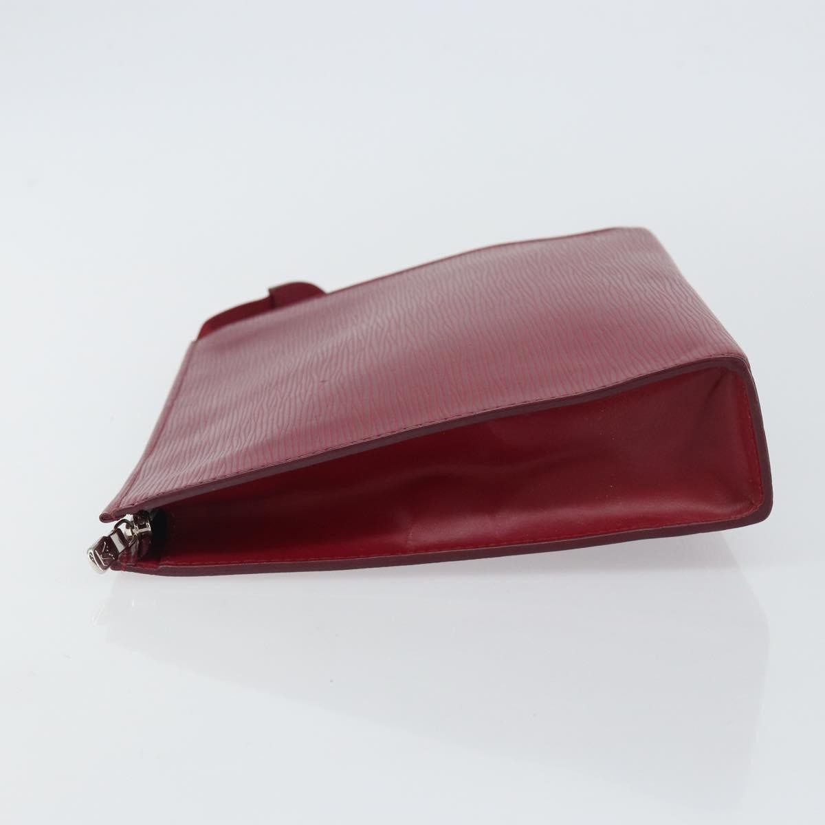Louis Vuitton Toiletry Pouch Epi Leather, BURGUNDY, LEATHER, Toiletry Case
