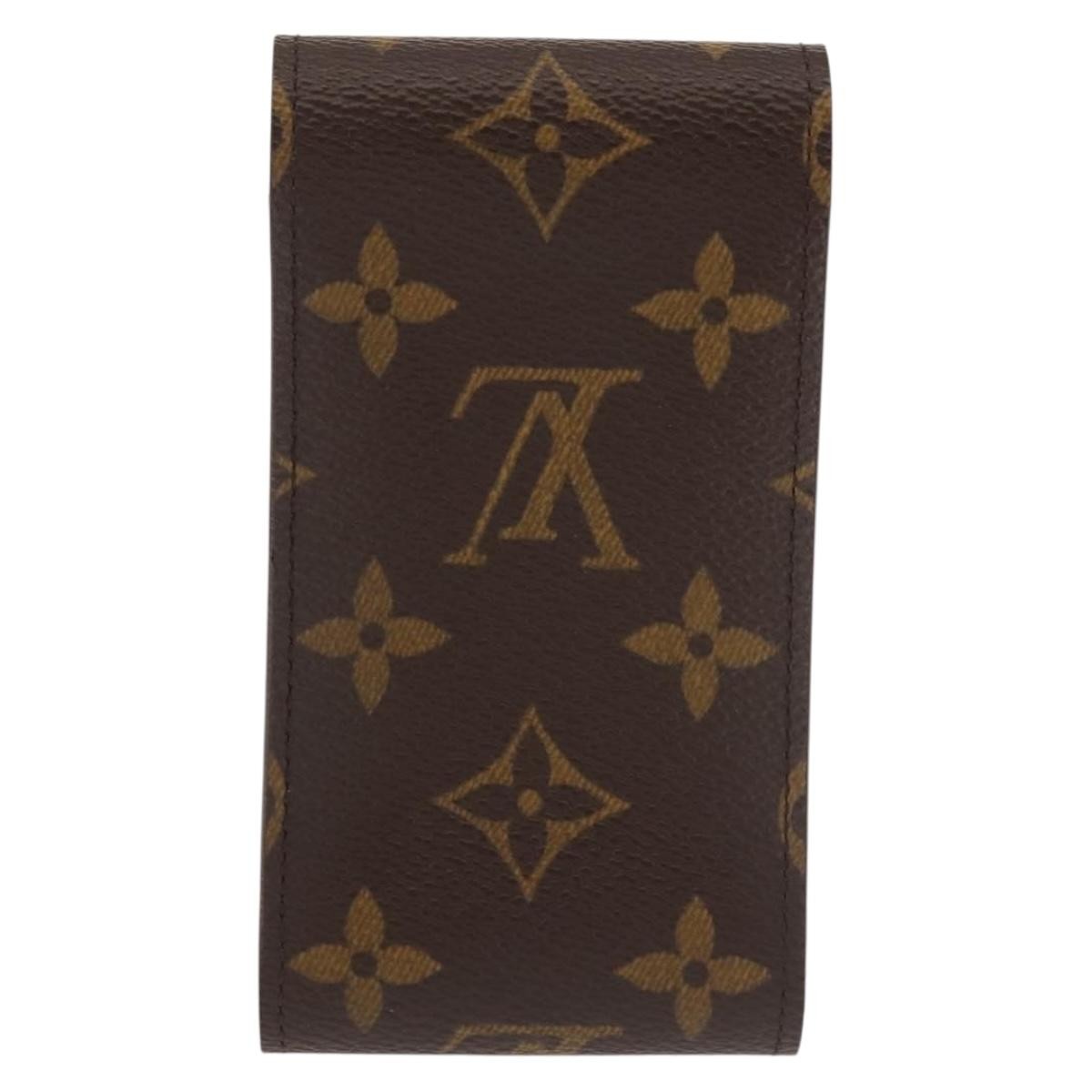 Louis Vuitton Etui Cigarette Case Monogram canvas, BROWN, CANVAS, Toiletry Case