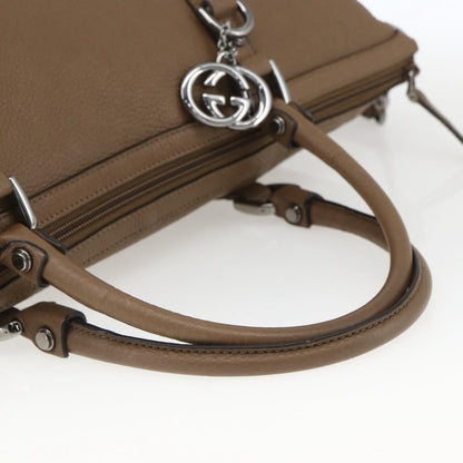Gucci Vintage tote Leather, BROWN, LEATHER, Tote bag