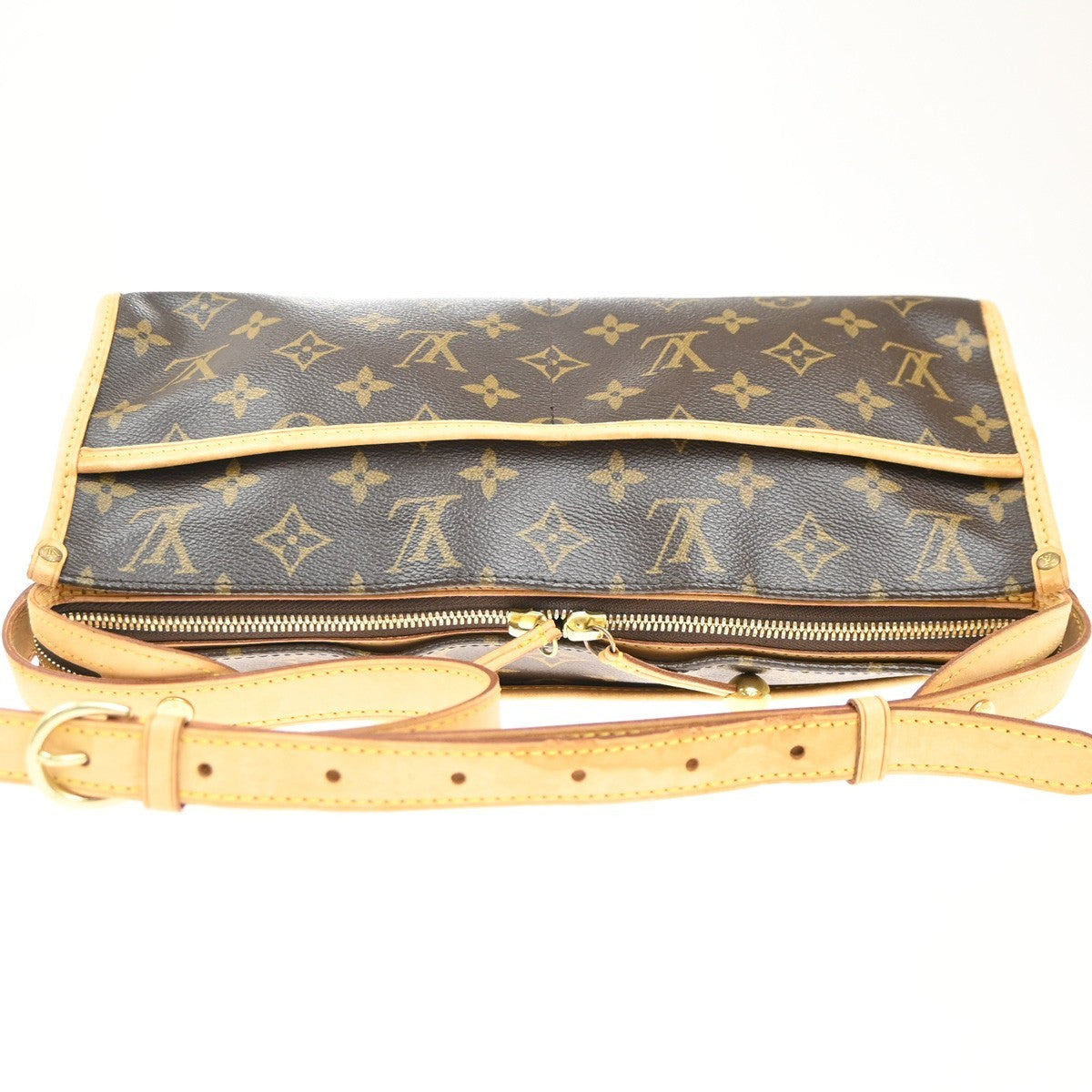 Louis Vuitton Popincourt Shoulder Bag Monogram Canvas, Brown, Canvas, Shoulder Bag