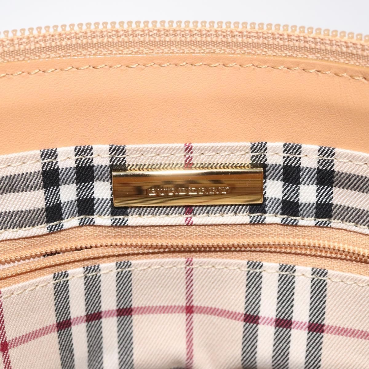 Burberry Vintage Handbag Leather, BEIGE, LEATHER, Handbag