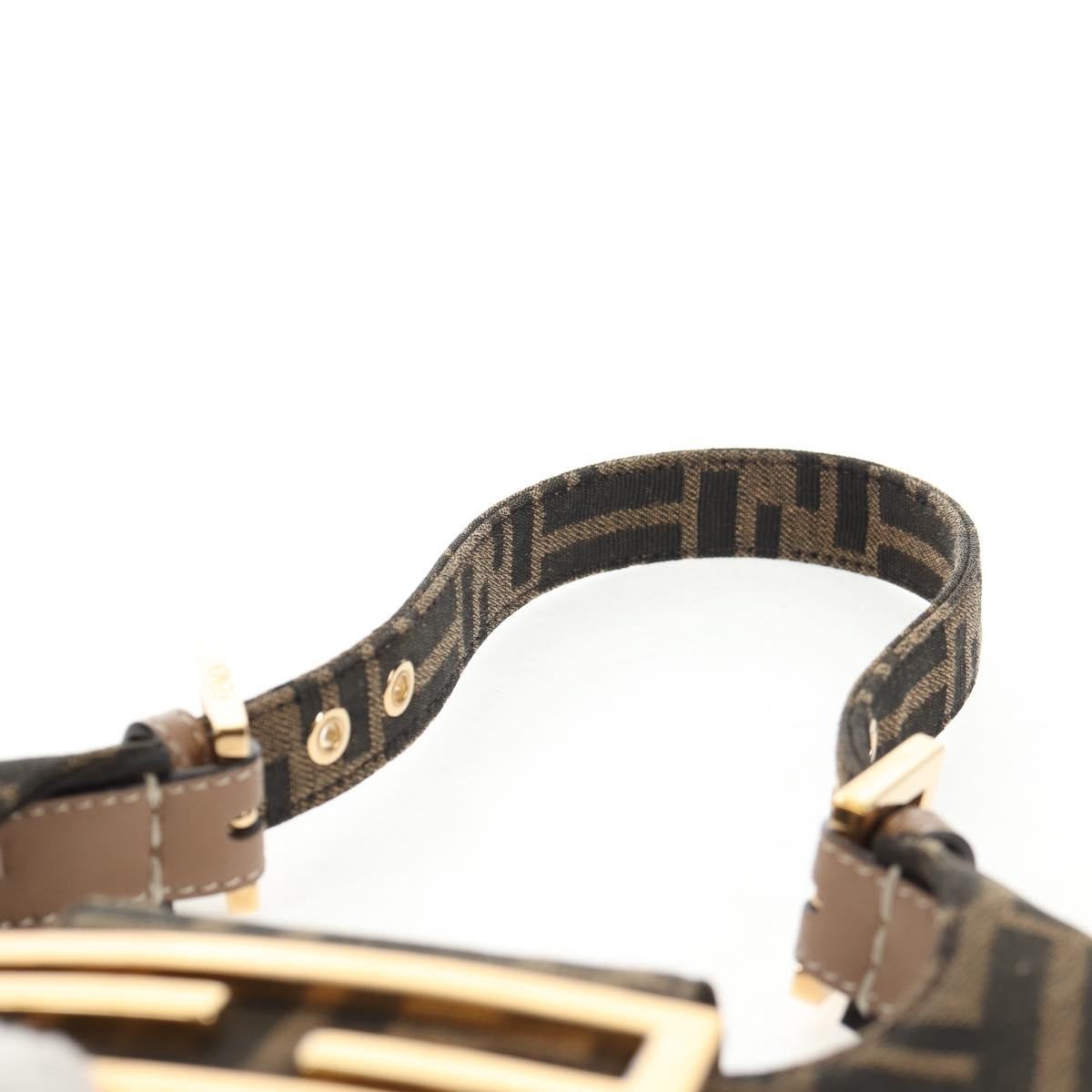 Fendi Cookie Hobo Zucca Canvas, BROWN, CANVAS, Handbag