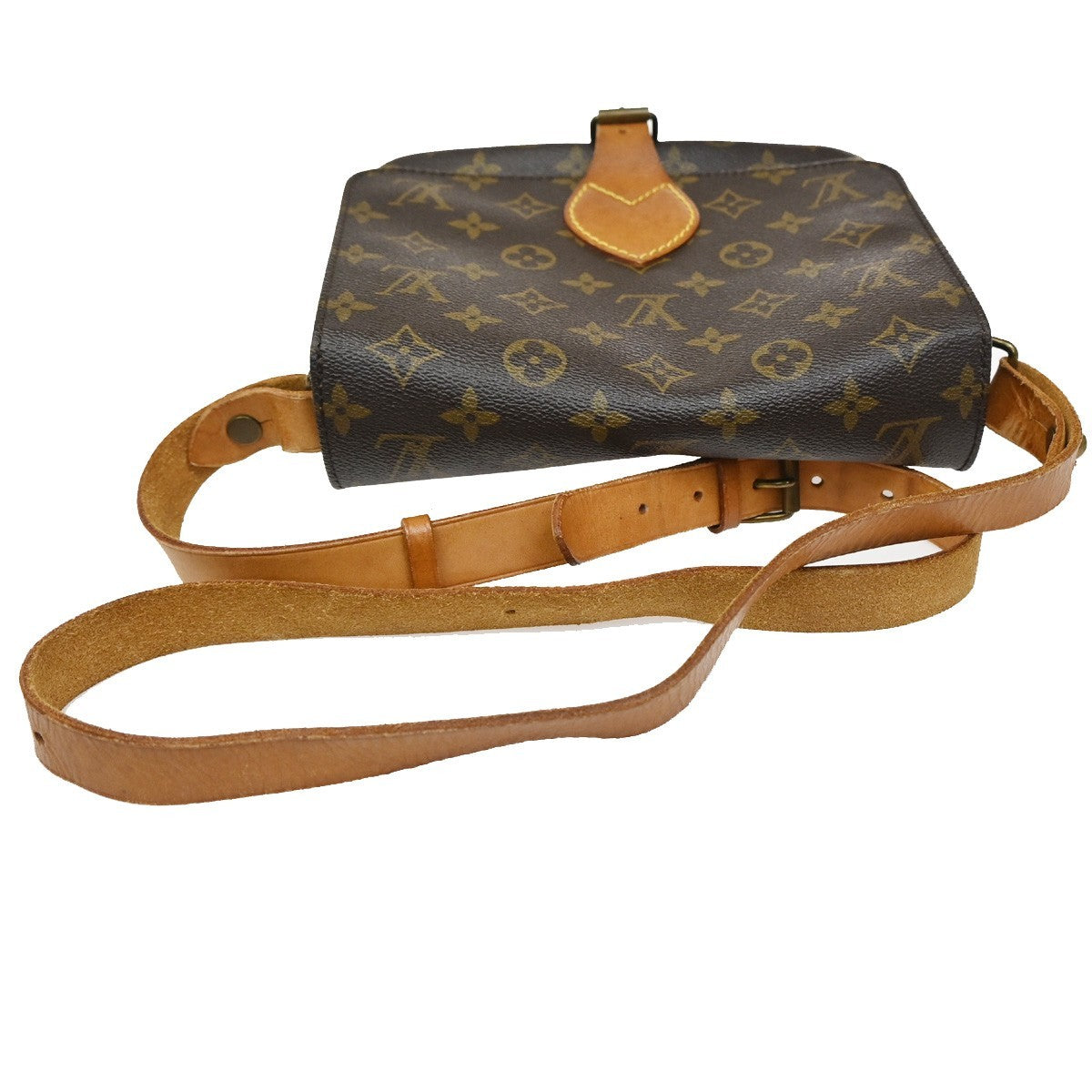 Louis Vuitton Cartouchiere Handbag Monogram Canvas, BROWN, CANVAS, Shoulder bag