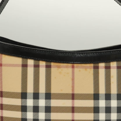 Burberry Shoulder Bag Nova Check Canvas, BEIGE, PVC, Shoulder bag
