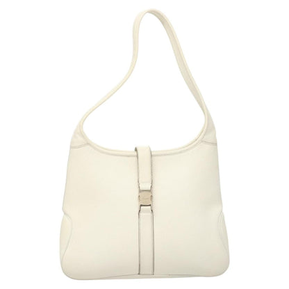 Salvatore Ferragamo Vintage Vara Hobo Leather, WHITE, LEATHER, Shoulder bag