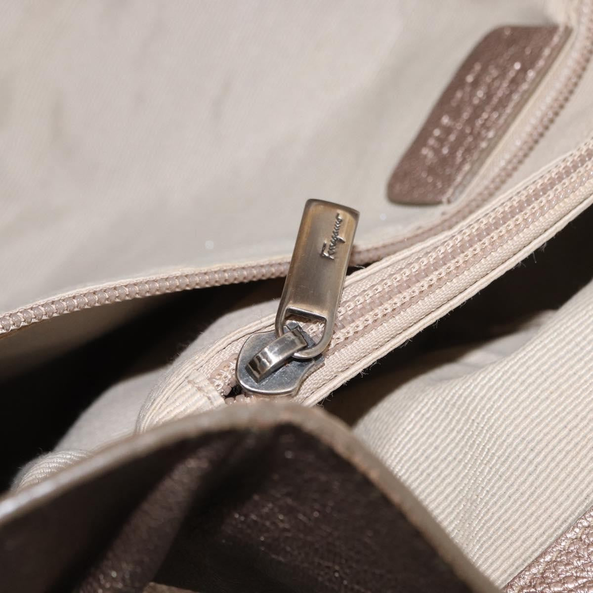 Salvatore Ferragamo Vala tote Leather, BEIGE, LEATHER, Tote bag