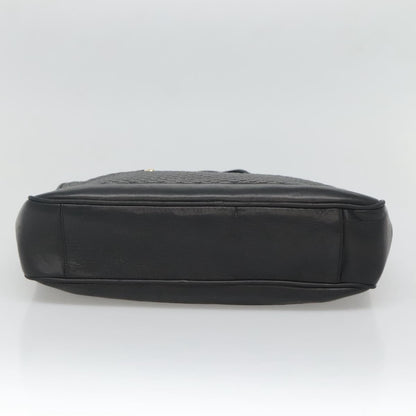 Bally Vintage Handbag Quilted Leather, Black, Leather, Handbag