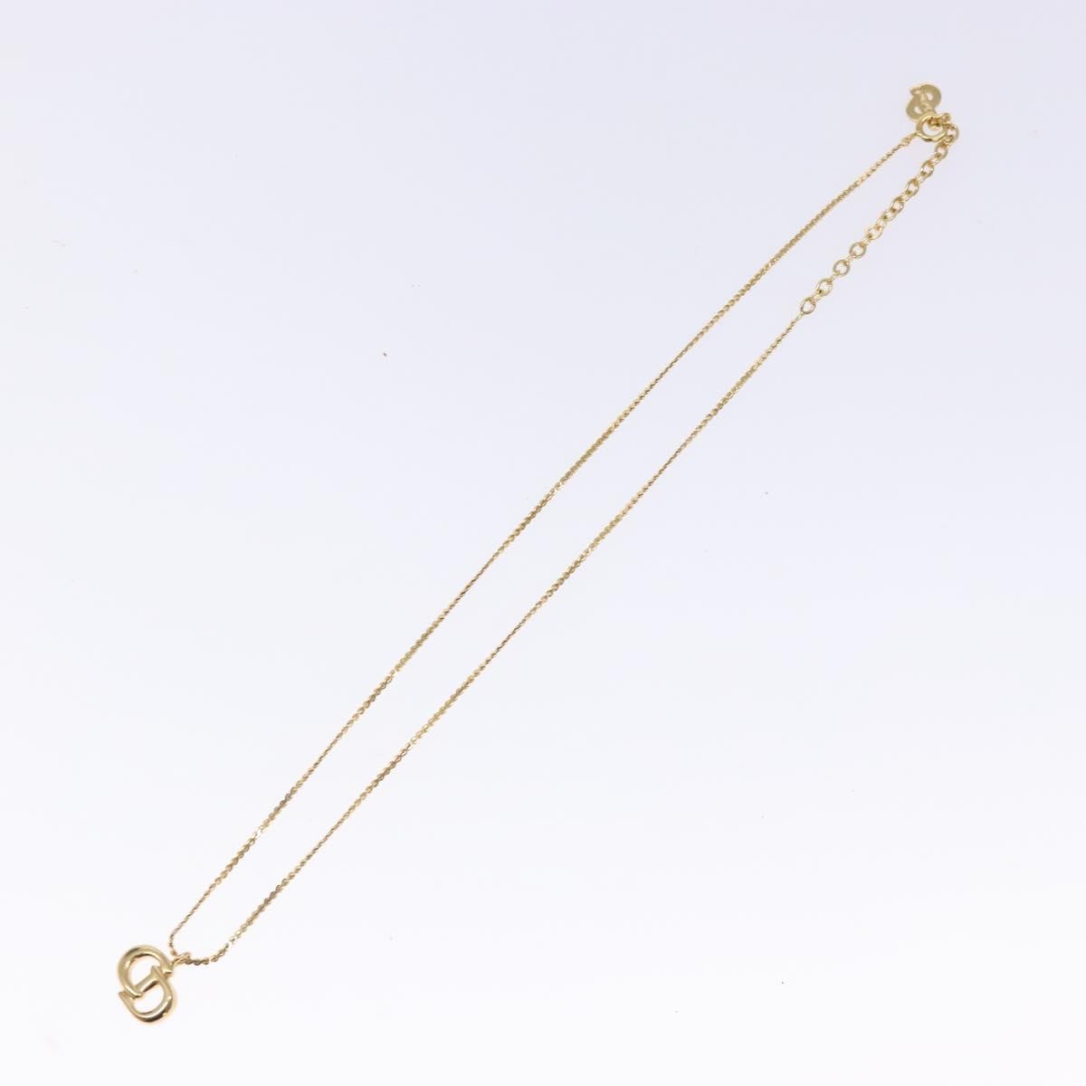 Christian Dior CD Pendant Necklace Gold-plated, GOLD, METAL, Necklace