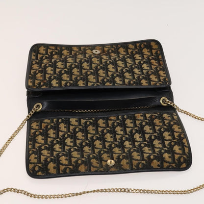 Christian Dior Vintage Trotter Shoulder Bag Canvas, BROWN, CANVAS, Shoulder bag