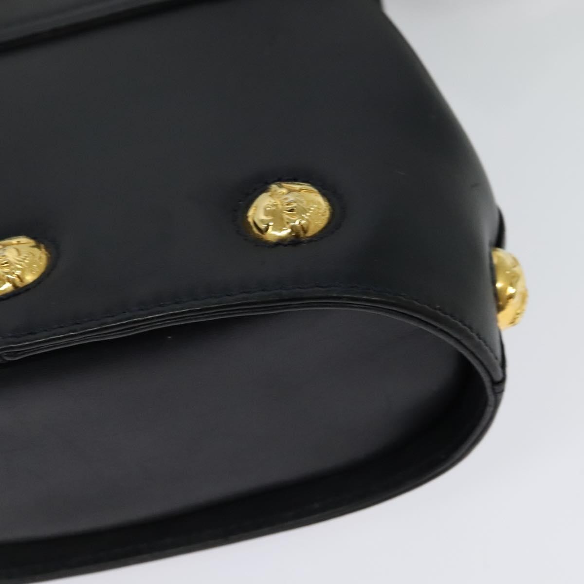 Salvatore Ferragamo Flap Shoulder Bag Leather, NAVY, LEATHER, Shoulder bag