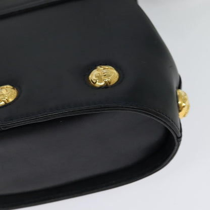 Salvatore Ferragamo Flap Shoulder Bag Leather, NAVY, LEATHER, Shoulder bag