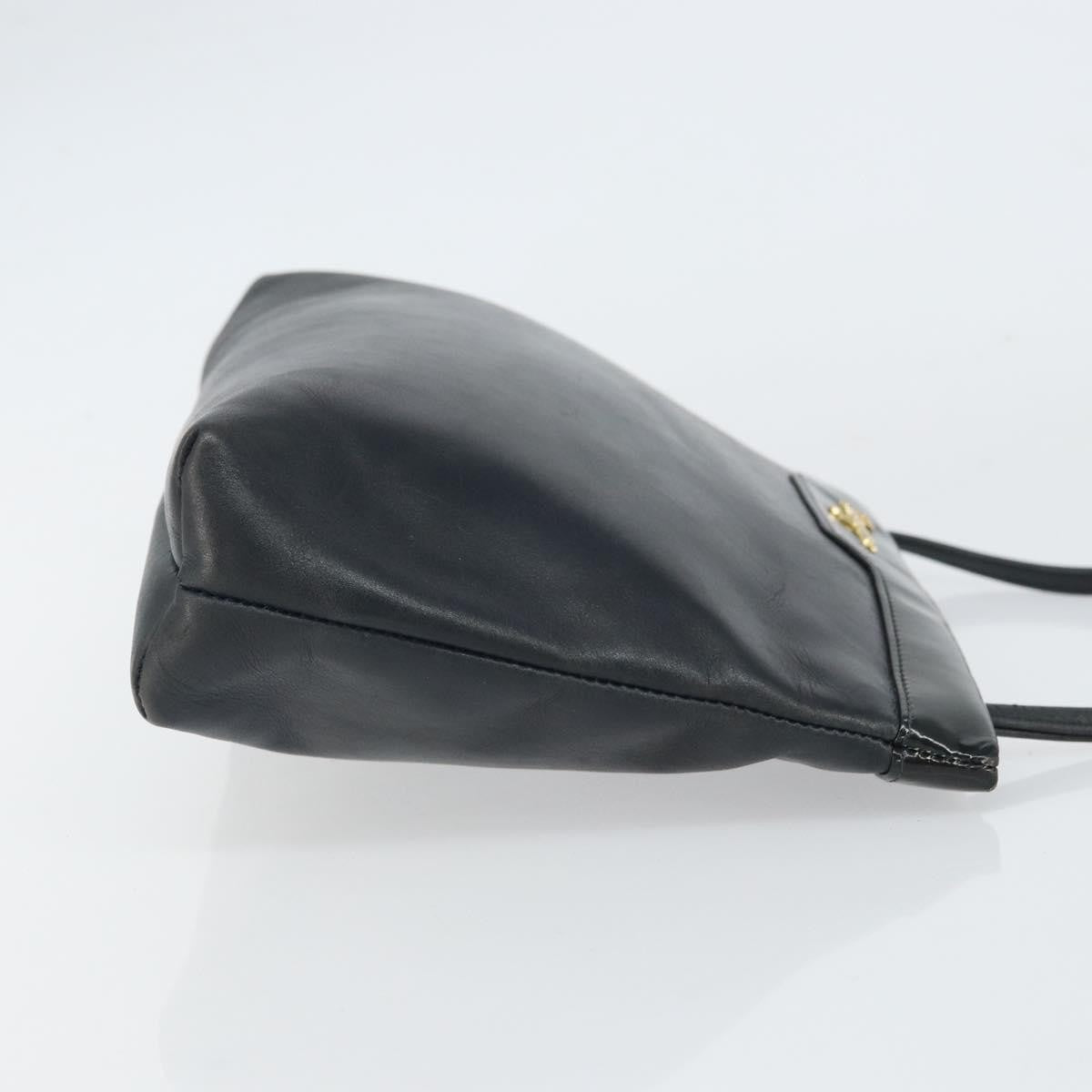 Salvatore Ferragamo Vintage Shoulder Bag Leather, BLACK, LEATHER, Shoulder bag