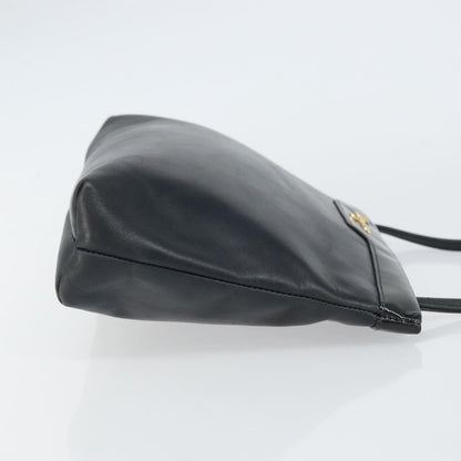 Salvatore Ferragamo Vintage Shoulder Bag Leather, BLACK, LEATHER, Shoulder bag