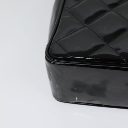 Chanel Chain Shoulder Bag Patent leather, BLACK, PATENT_LEATHER, Shoulder bag