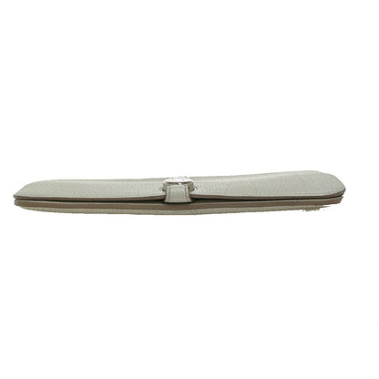 Hermes Dogon Duo Combined Wallet Leather, GRAY, LEATHER, Wallets