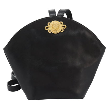 Salvatore Ferragamo Vintage Shoulder Bag Leather, BLACK, LEATHER, Shoulder bag