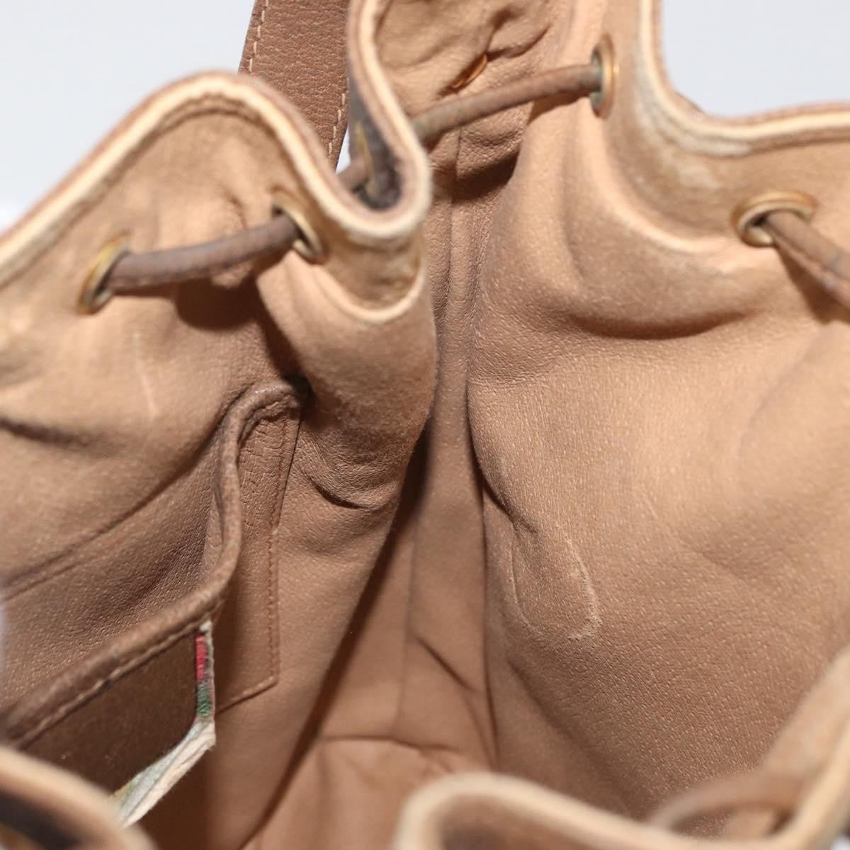 Gucci Drawstring Bucket Bag GG Canvas, BEIGE, CANVAS, Shoulder bag