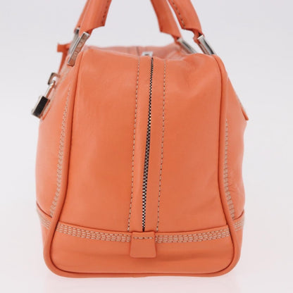 Loewe Anagram handbag Leather, Orange, Leather, Handbag