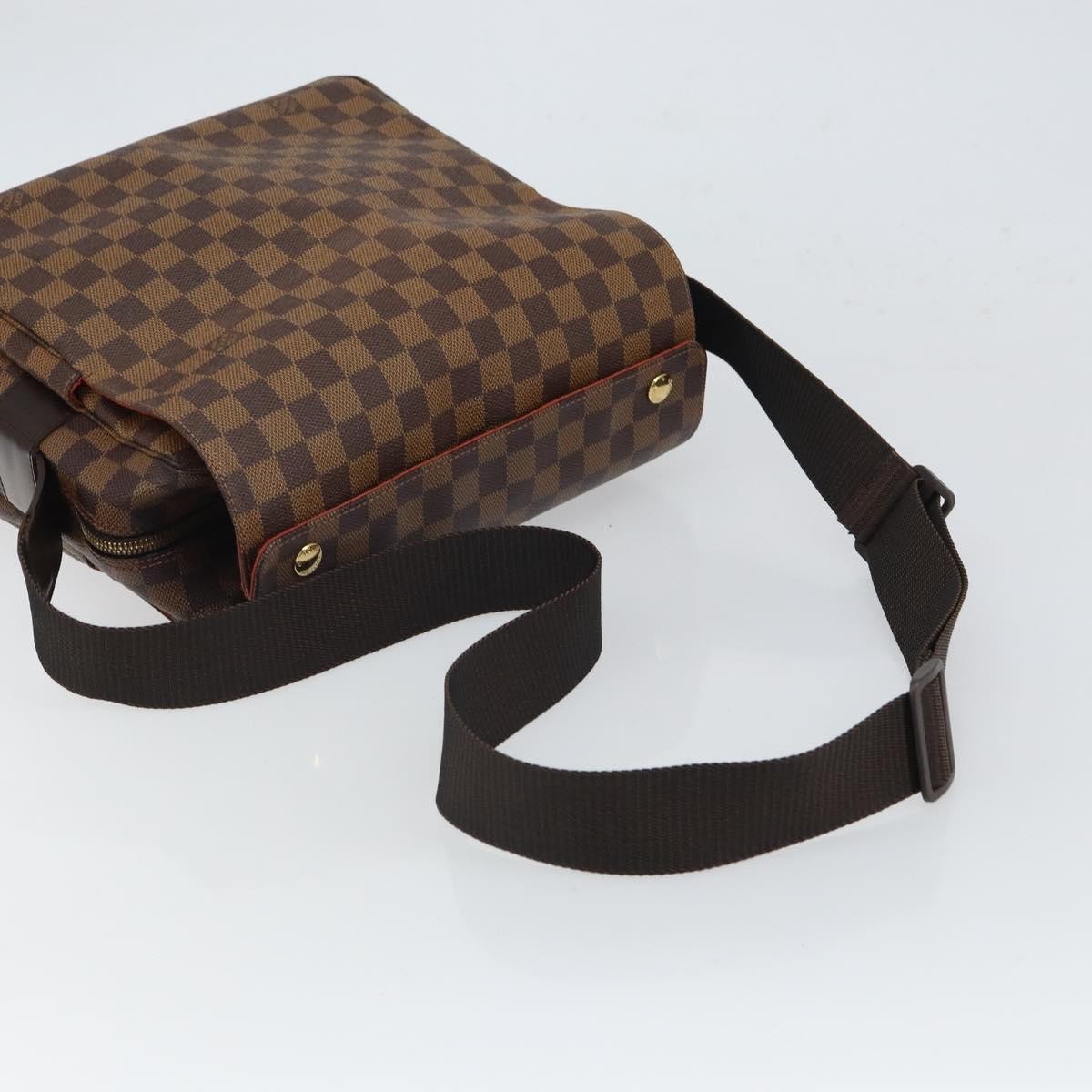 Louis Vuitton Naviglio Handbag Damier, BROWN, CANVAS, Shoulder bag