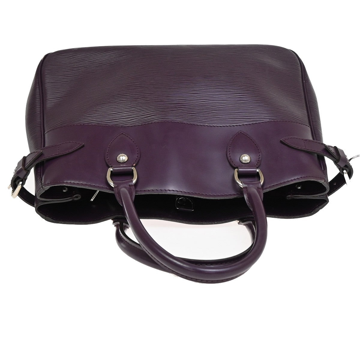 Louis Vuitton Passy Tote Epi Leather, PURPLE, LEATHER, Tote bag