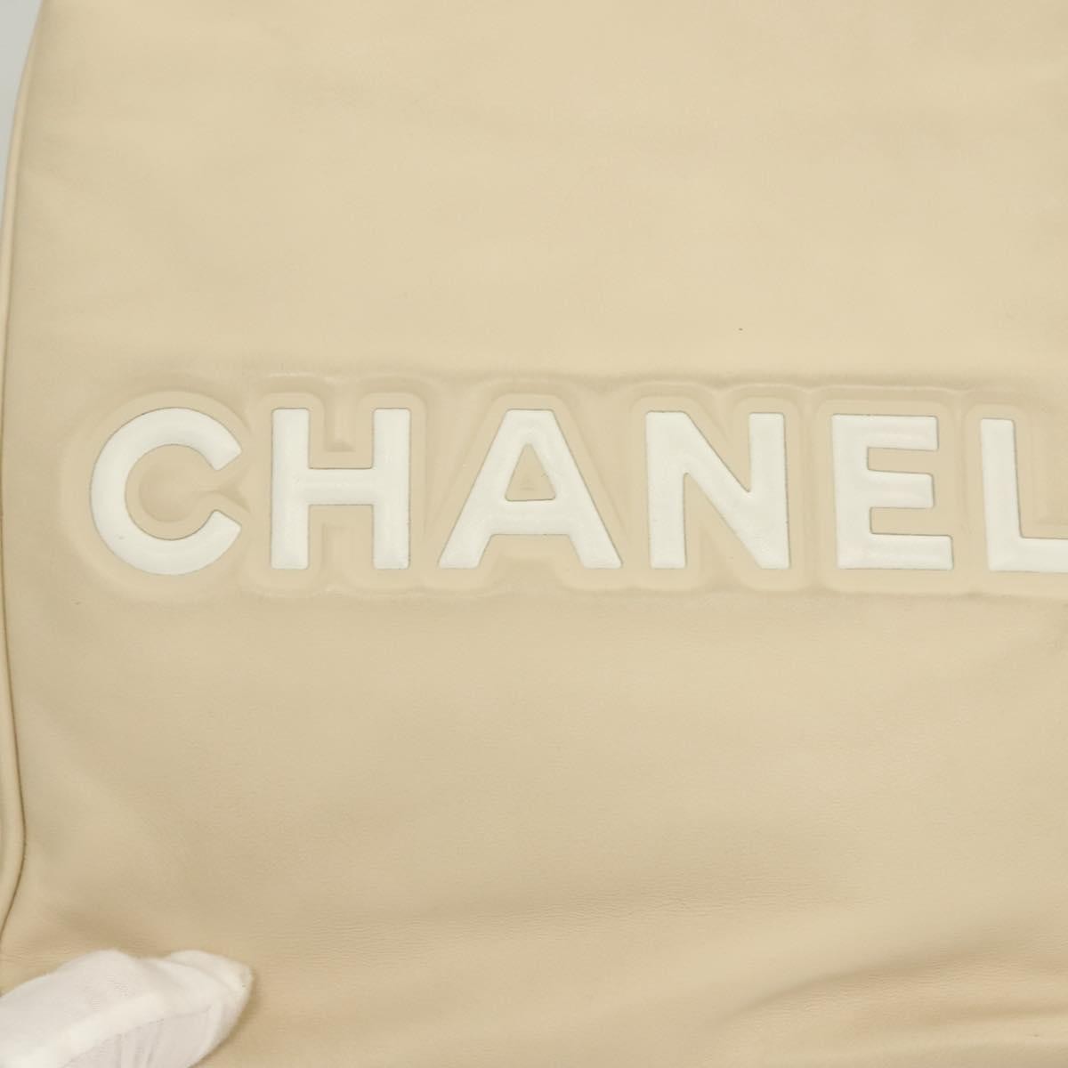 Chanel Camellia Tote Leather, BEIGE, LEATHER, Tote bag