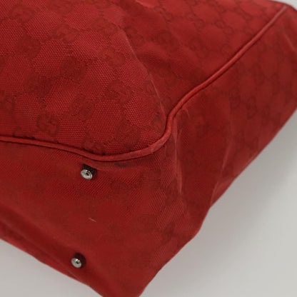Gucci Vintage Open Tote GG Canvas, Red, Canvas, Tote Bag