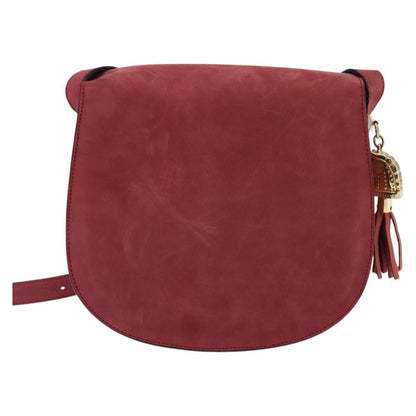 Burberry Vintage Crossbody Bag Suede, PINK, SUEDE, Shoulder bag