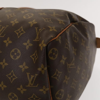 Louis Vuitton Keepall Bag Monogram Canvas, BROWN, CANVAS, Travel bag