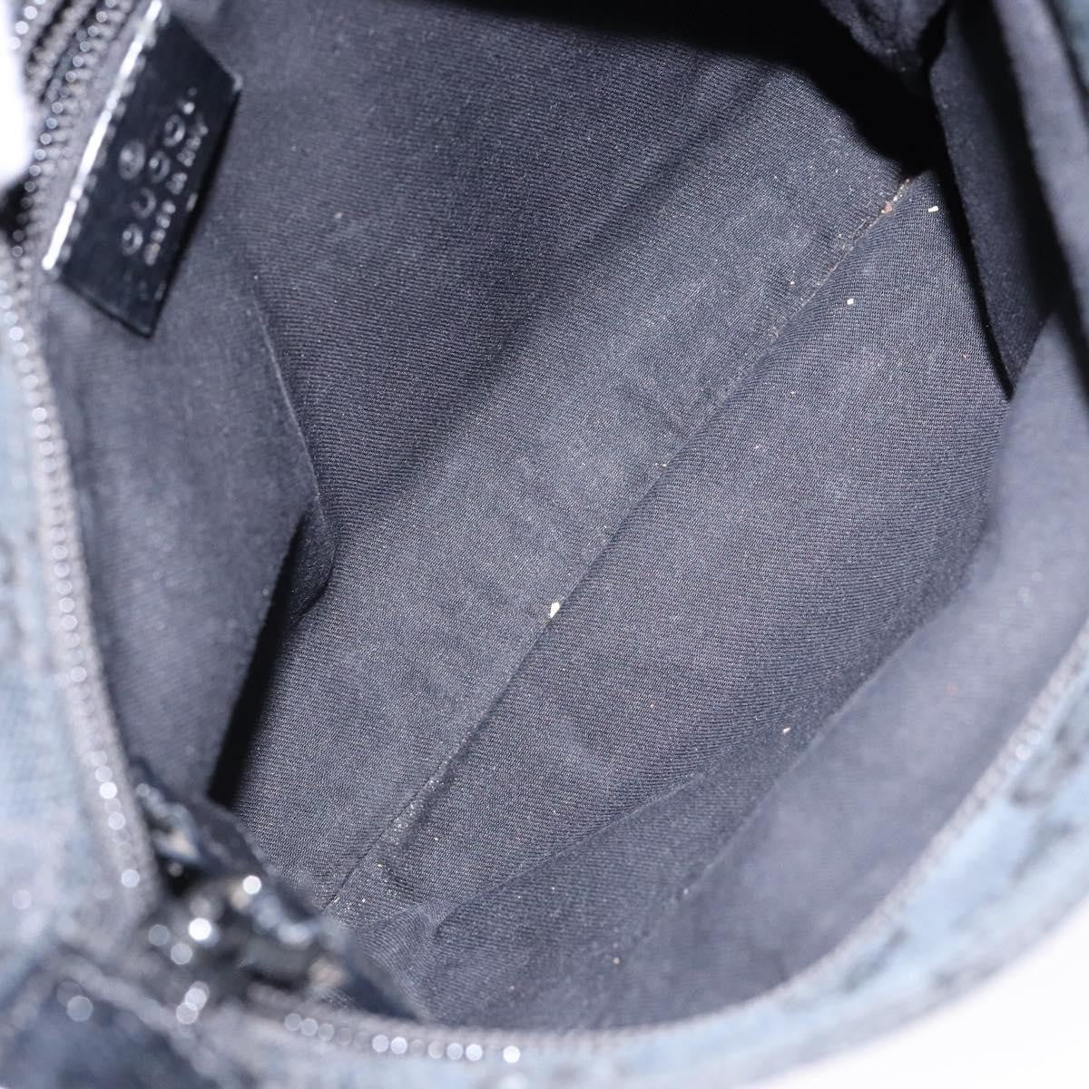 Gucci Web Strap Zip Messenger Bag GG Canvas, BLACK, CANVAS, Shoulder bag