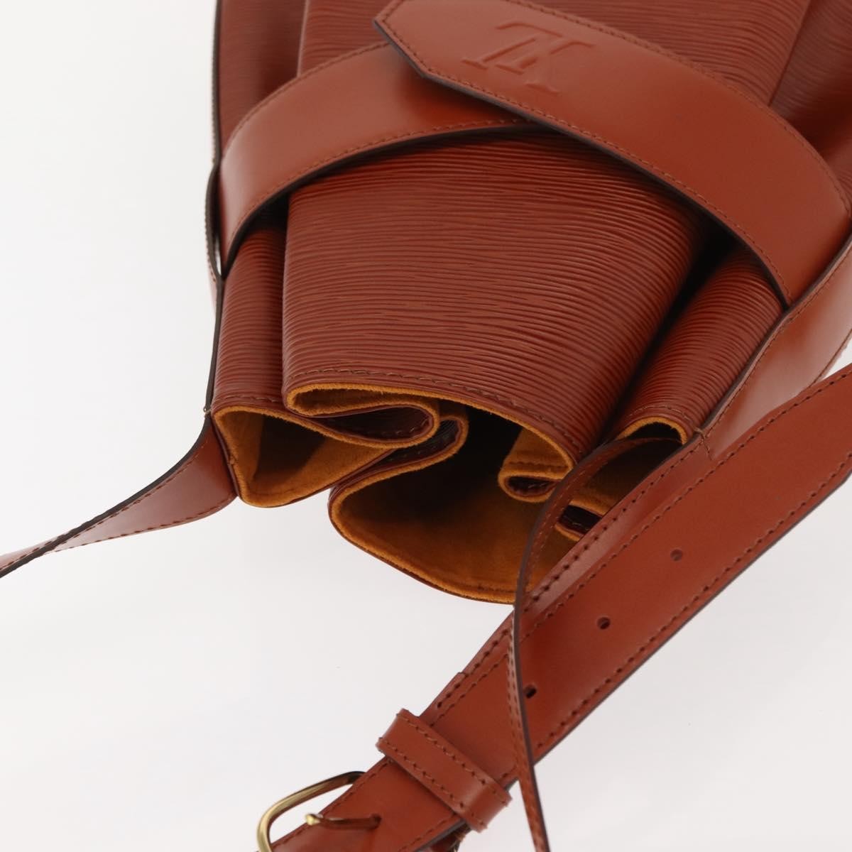 Louis Vuitton Vintage Sac d'Epaule Handbag Epi Leather, BROWN, LEATHER, Shoulder bag