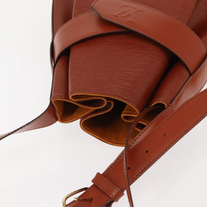 Louis Vuitton Vintage Sac d'Epaule Handbag Epi Leather, BROWN, LEATHER, Shoulder bag