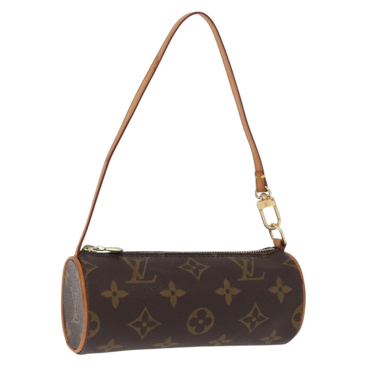 Louis Vuitton Papillon Pochette Monogram Canvas, BROWN, CANVAS, Clutche & pouche