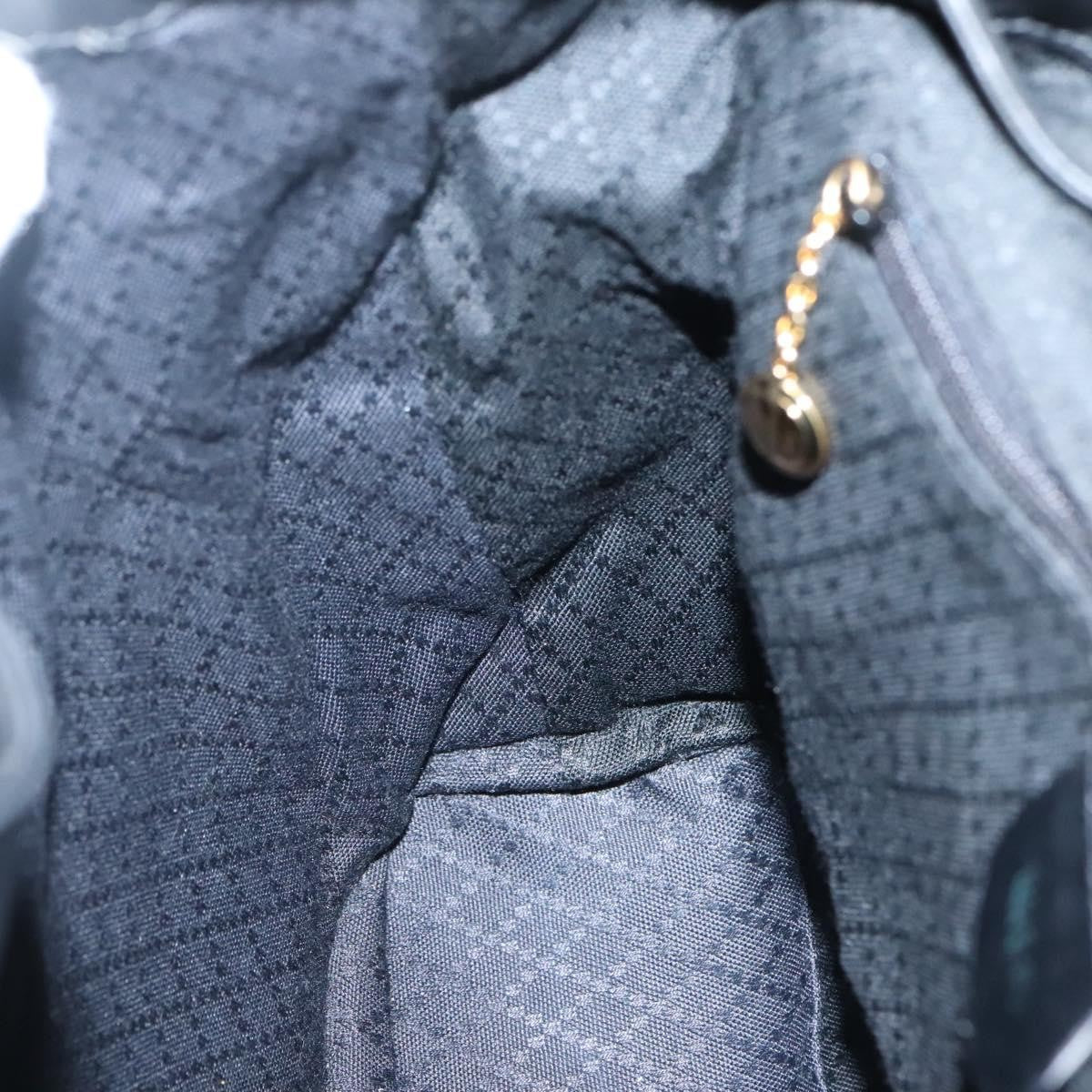 Gucci Vintage Bamboo Backpack Leather, BLACK, LEATHER, Backpack