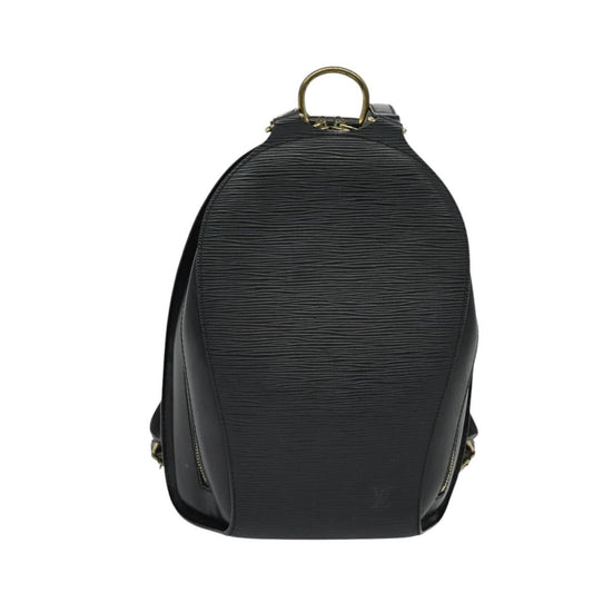 Louis Vuitton Mabillon Backpack Epi Leather, BLACK, LEATHER, Backpack
