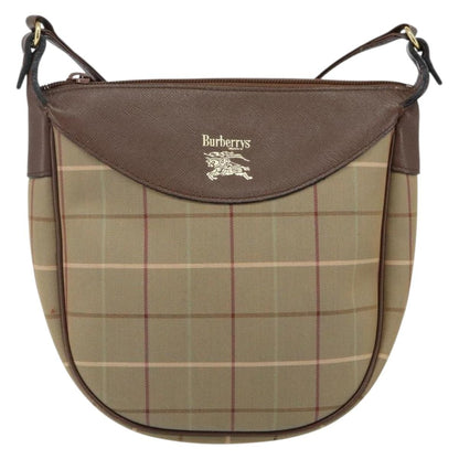 Burberry Nova Check Tote Nylon and Leather, BEIGE, CANVAS, Shoulder bag