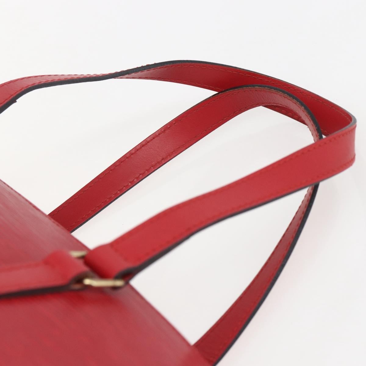 Louis Vuitton Soufflot Handbag Epi Leather, RED, LEATHER, Shoulder bag