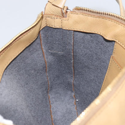 Celine Vintage Shoulder Bag Leather, BEIGE, LEATHER, Shoulder bag