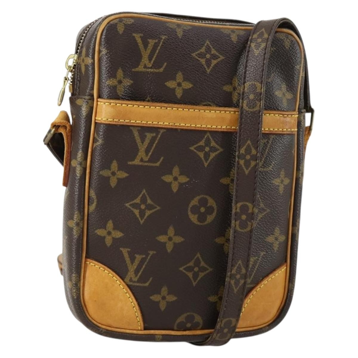 Louis Vuitton Danube Handbag Monogram Canvas, BROWN, CANVAS, Shoulder bag