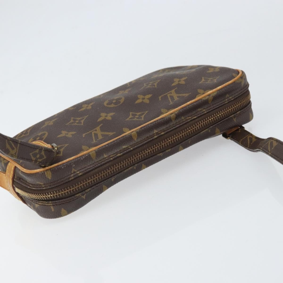 Louis Vuitton Pochette Marly Bandouliere Bag Monogram Canvas, BROWN, CANVAS, Shoulder bag