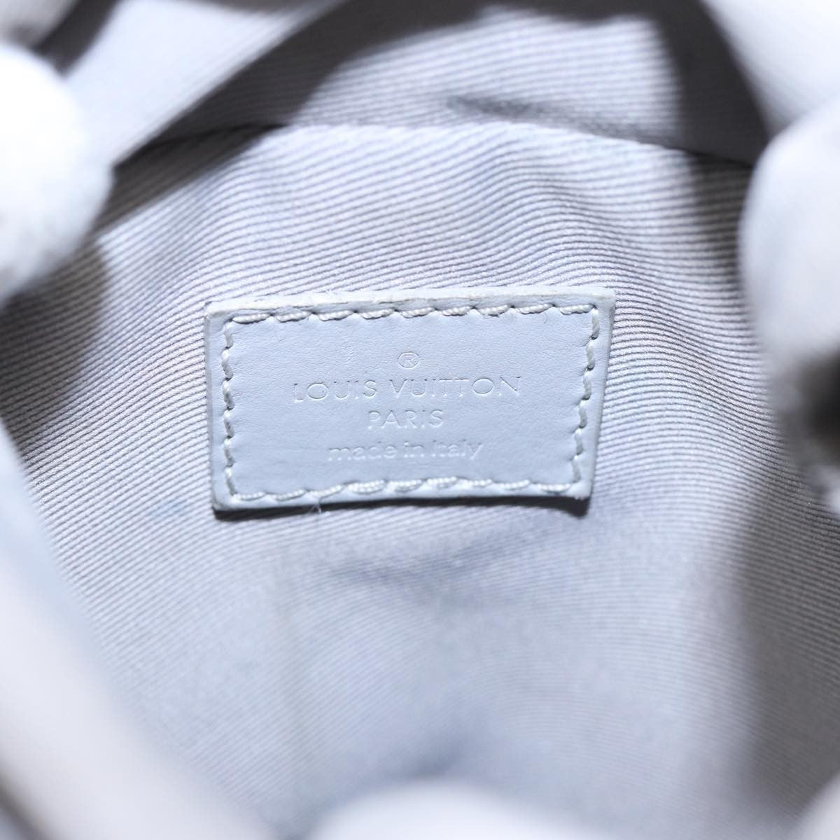 Louis Vuitton Chalk Nano Bag Limited Edition Logo Story Monogram Canvas, GRAY, CANVAS, Handbag