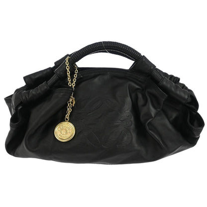 Loewe Anagram Logo Nappa Aire Hand Bag Leather, BLACK, LEATHER, Tote bag