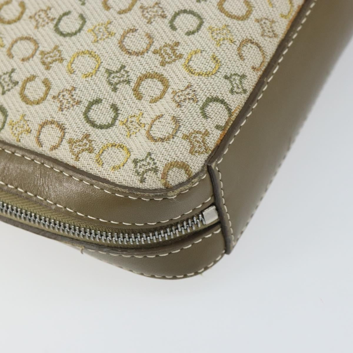 Celine C Macadam Shoulder bag Canvas, KHAKI, CANVAS, Shoulder bag
