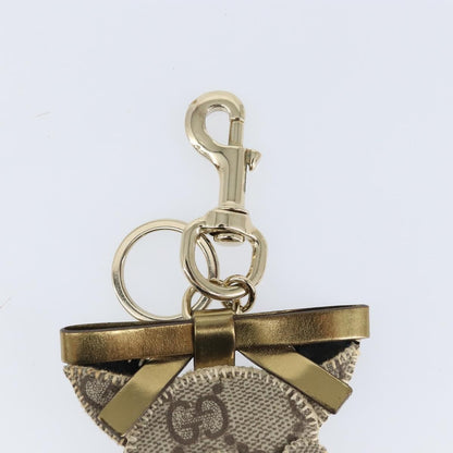 Gucci Dog Keychain GG Coated Canvas, BEIGE, CANVAS, Charms and Keychains