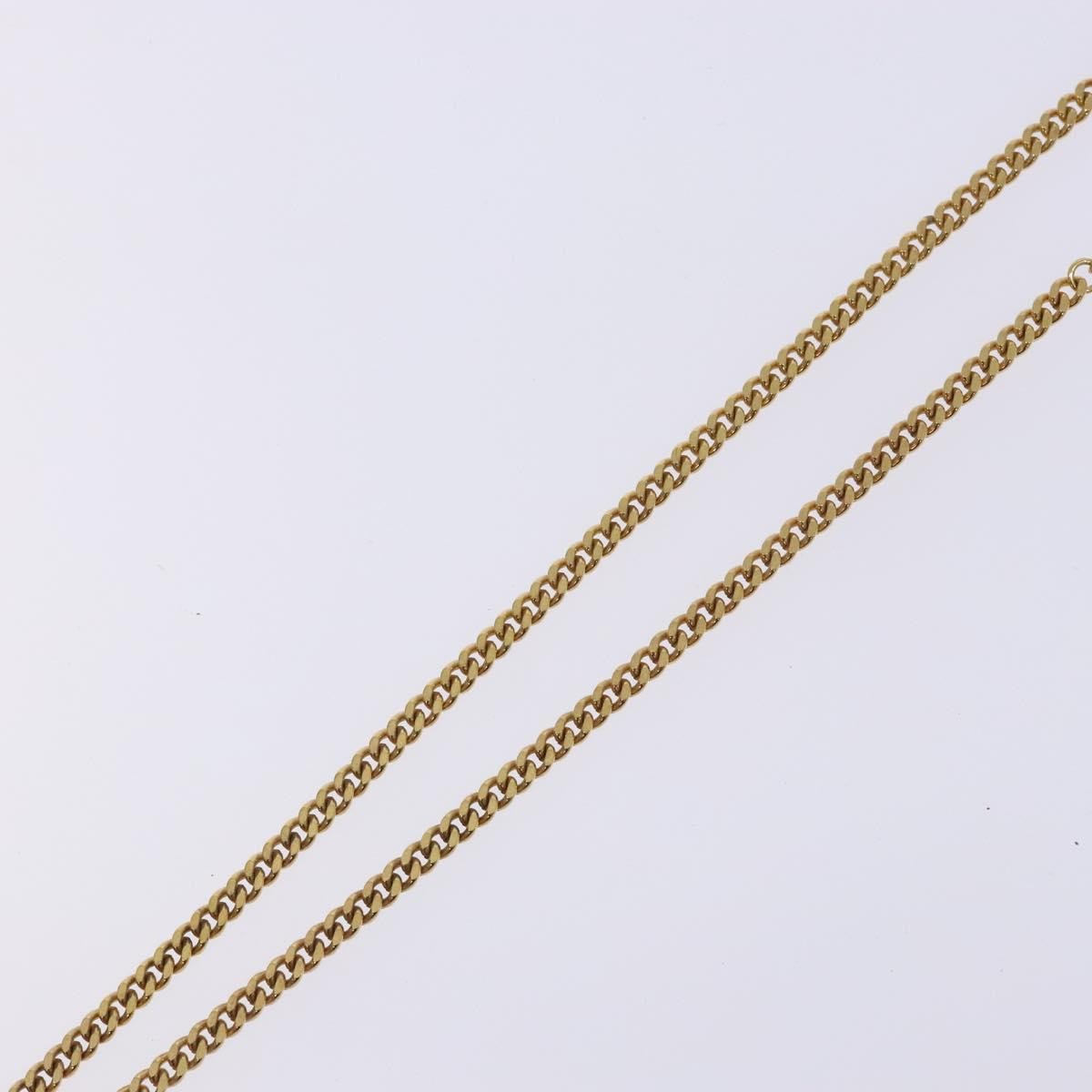 Christian Dior CD Pendant Necklace Gold-plated, GOLD, METAL, Necklace