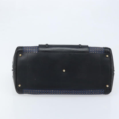 Chloe Alice Satchel Leather, Black, Leather, Handbag